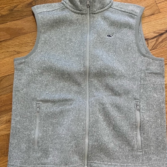 NWT - Vineyard Vines Sweater Womens XS Gray Full Zip Knit Fleece Vest - Picture 6 of 7